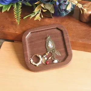 Elegant Jewelry Tray Display Stand, Rectangular Design for Earrings Rings Necklaces, Crystal Bracelet Holder, Home Office Use