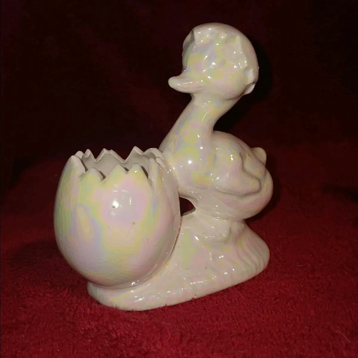 vintage bunny rabbit and Chick planter