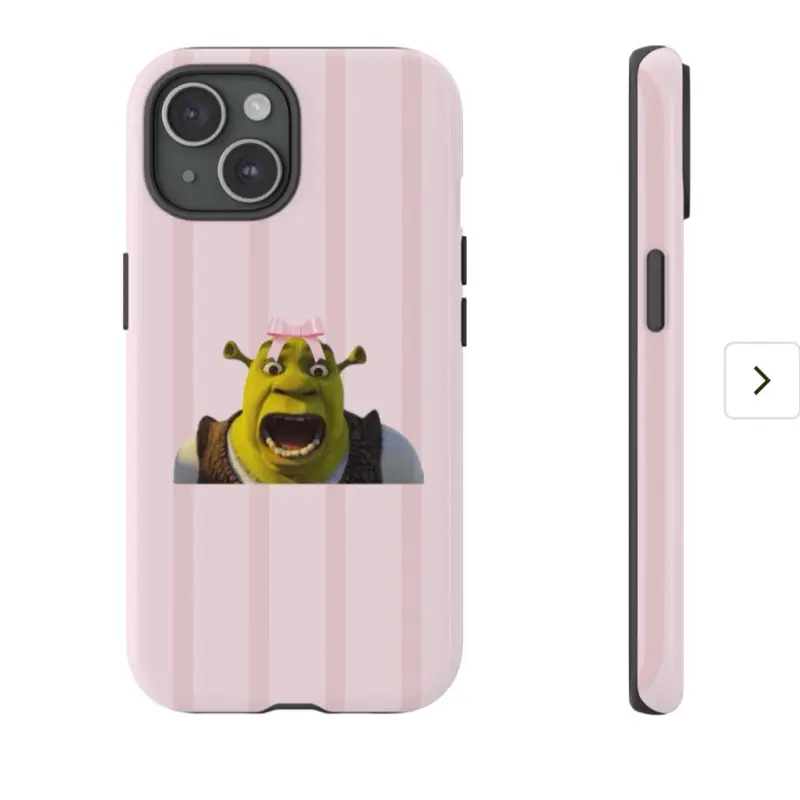 Shrek Striped Pink Phone Case - Funny Design with Character Print,  Compatible with iPhone Models, Lightweight and Durable Protection - TikTok  Shop