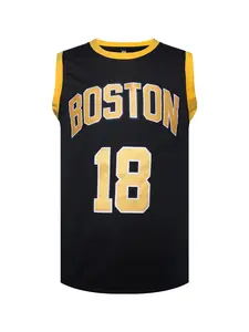 2025 Summer New Men's 18 Black Basketball Sweatshirt Basketball Training Team Jersey