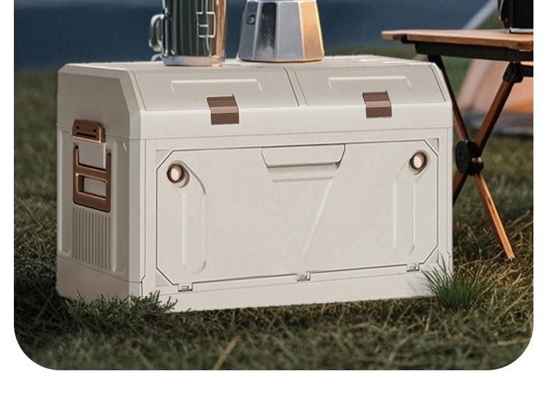 Miaoli 1PC Stackable Outdoor Multi-Purpose Storage Box - Durable, Portable Container for Camping Gear, Camping Accessories