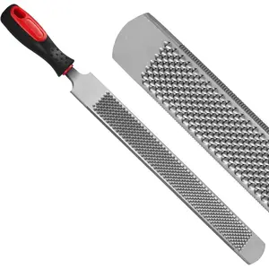 18Inch Professional Farrier Hoof Rasp - Heavy Duty Carbon Steel Hoof Trimmer for Horses, Cattle, Goats, Donkeys, Ergonomic Handle with Sharp Teeth, Durable Animal Hoof and Wood File Tool
