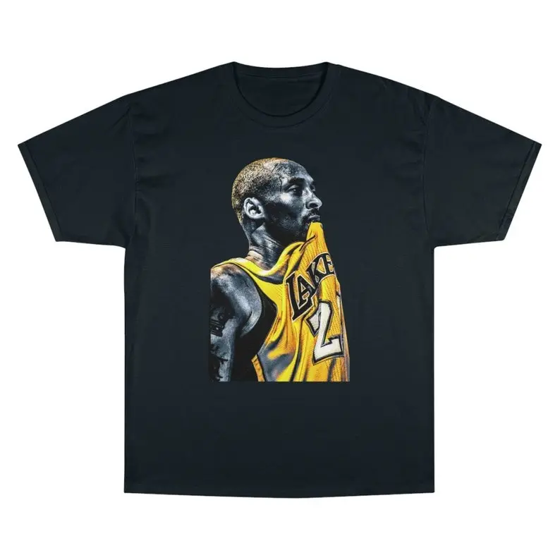 Kobe Bryant Black Mamba T-Shirt, Basketball Legend Tee Shortsleeve Menswear