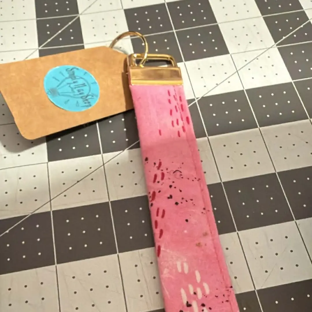 Fabric Key Fob Wristlet