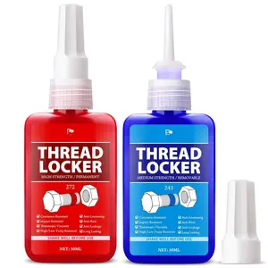 Thread Lock Kit (272 & 243) - 3.38 oz/100ml Medium &  Strength Removable Threadlocker - Secure Nuts,  & Fasteners - Prevents Loosening, Leakage &  - Anaerobic Curing Thread Locker