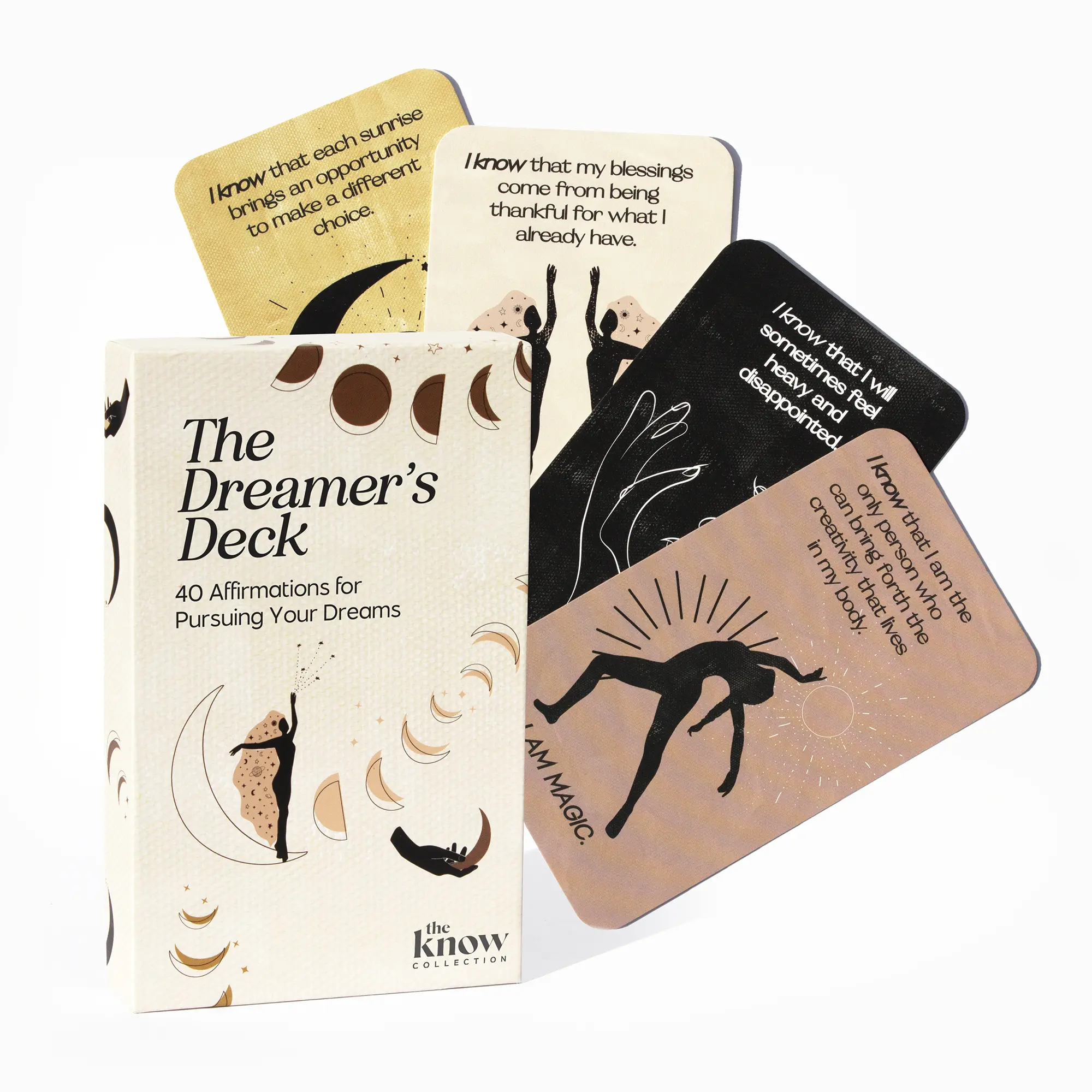 The Know Collection - The Dreamer's Deck: Affirmation Cards for Women and Men, Self-Help, Meditation Cards, Oracle Deck card game