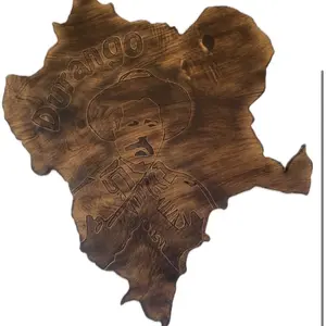 Pancho Villa /mapa Durango /stain
