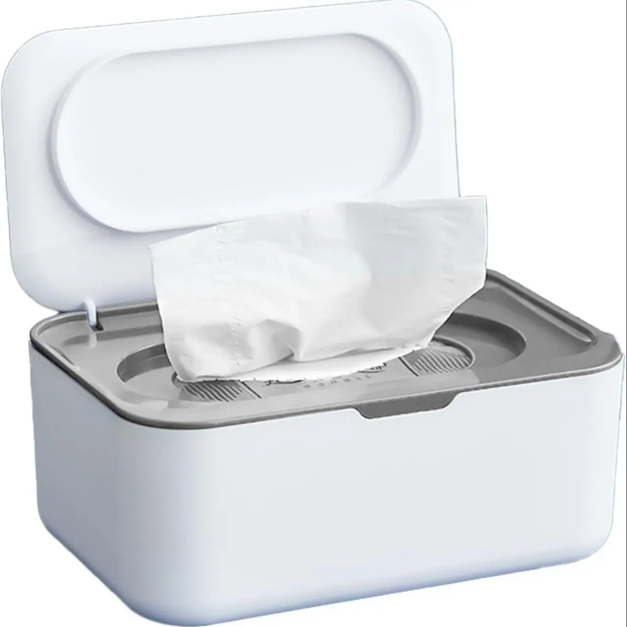 Wet Wipes Dispenser, Reusable Wet Wipes Storage Box, Desktop Tissue Box, Wet Wipes Dispenser for Home Office, Desk Organizer, Lightweight Dispenser