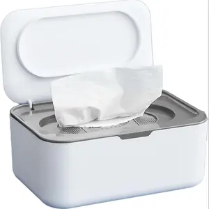 Wet Wipes Dispenser, Reusable Wet Wipes Storage Box, Desktop Tissue Box, Wet Wipes Dispenser for Home Office, Desk Organizer, Tissue Holder