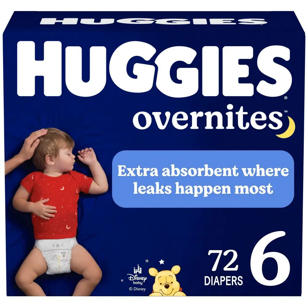 Huggies Disposable Overnites Nighttime Baby Diapers, Disposable Diapers