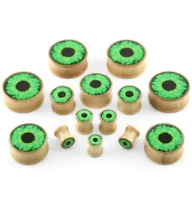 Eyeball Inlay Wood Plugs