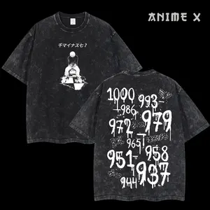 [FS] Retro Vintage Limited "Haise Sasaki" Kaneki Ken Tokyo Ghoul Anime Double Printed Oversized Washed Tee Unisex Oversize Anime Manga Acid Washed Lightweight Cotton T-Shirt, Hoodies & Sweater Wash Gift For Anime Fan, Anime Lover