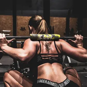 Olympic Barbell Bar, 4Ft/5Ft Solid Chrome Weight Bar with Barbell Pad, 400Lbs Capacity Weightlifting Bar for Home Gym Workout Strength Training Squat, Suitable for 2-Inch Plates