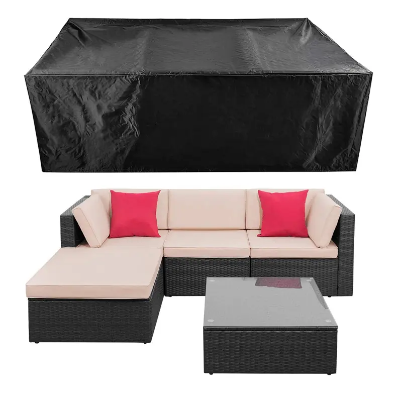 Patio Conversation Set Cover Patio Furniture Set Cover Outdoor Sectional Sofa Set Covers Waterproof Dining Table Chair Set Cover Waterproof Couch Cover Patio Furniture Covers, Cover For Sofa, Extra Large Outdoor Furniture Set Covers
