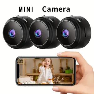 3-Piece A9 Smart Security Camera 2026 Upgrade, 1080P HD Wireless Camera with Night Vision, Motion Alerts, and Remote Viewing, Ideal for Home, Pet, and Baby Monitoring