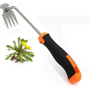Manganese Steel Weed Pulling Tool 2025 with Rubber Handle, 4  Dual Purpose Manual Weeders for Garden Use