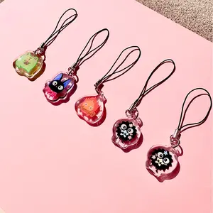 Cute Acrylic Phone Charms | Ghibili | Jiji | Calcifer | Frogs, Soots Accessories Smartphone Cellphone