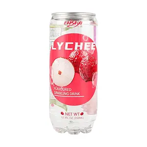 ELISHA Lychee Flavored Sparkling Water Drink, 350ml - Refreshing & Bubbly Beverage