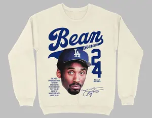 Kobe Bryant Bean 24 Dodger Crewneck. 10 oz Ultimate Cotton Crewneck Great Quality