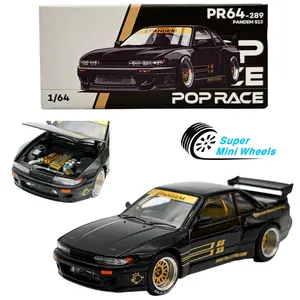 Pop Race 1:64 Nissan Pandem S13 Silvia Black Gold #289