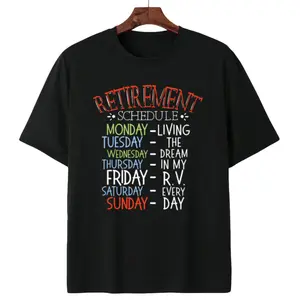 Camping Life Retirement Van RV Camper Fan T-Shirt – Perfect Motorhome Graphic Tee