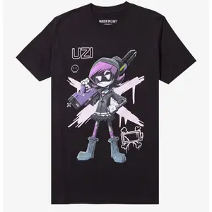 Murder Drones Uzi T-Shirt – Anime Robot Graphic Tee, Sci-Fi Streetwear Gift