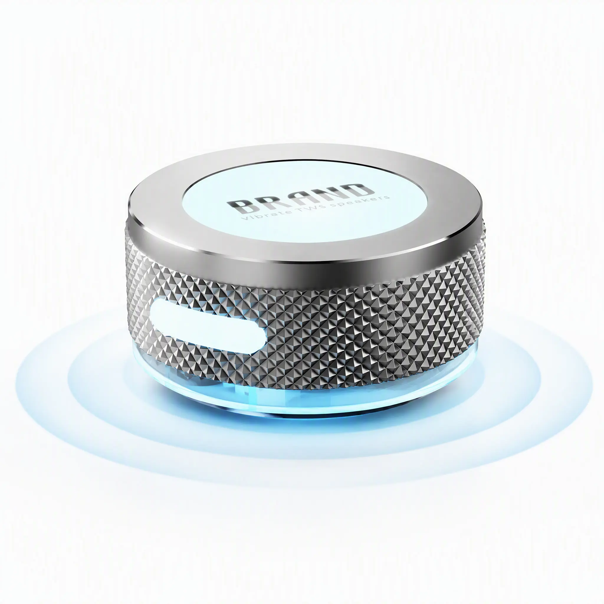 Portable Bone Conduction Wireless Speaker - Mini Bluetooth Stereo Speaker with MagSafe Magnetic Base, Suction Cup, Rechargeable Battery, Loud Bass, USB-C Cable, Wall Mount, Wireless/Wired Connection for Smartphones, Charging, Batteries