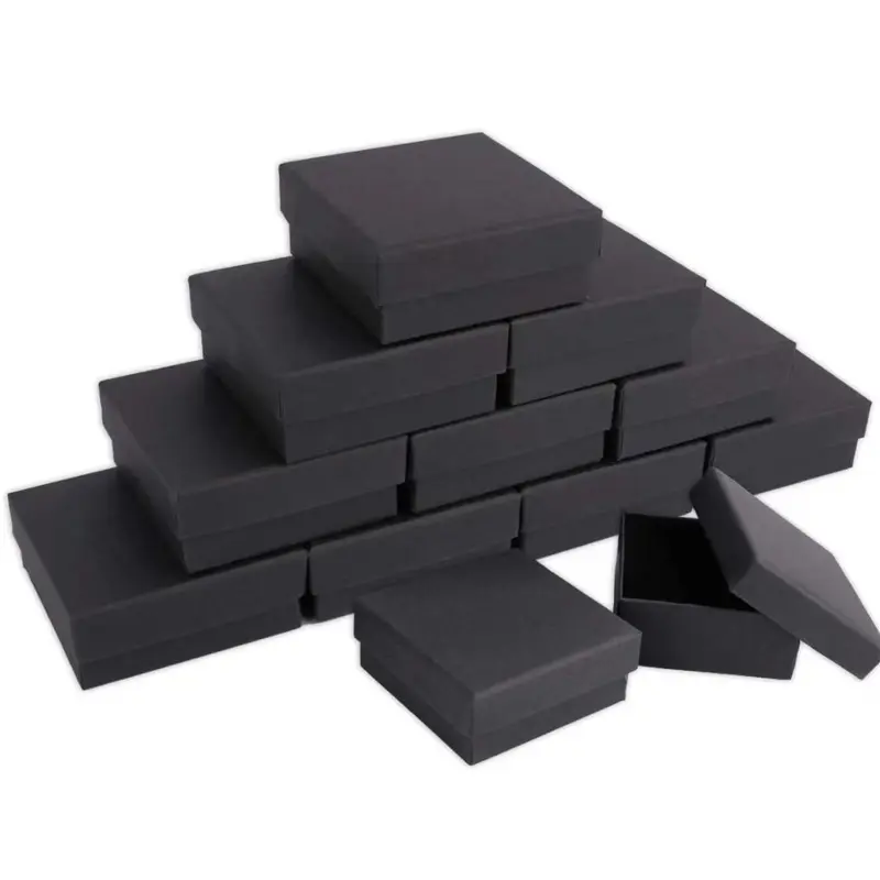 Black gift box 8 * 8 * 3.5cm