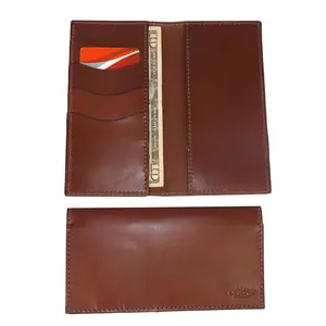 DELUXE CHECKBOOK COVER - Genuine English Bridle Leather in 4 Colors