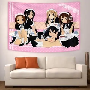 90x150cm Japanese Anime Tapestry Kawaii Decorate Wall Tapestry Cute Gift Flags Banners Ornaments Decoration Eye Room Decorative Light