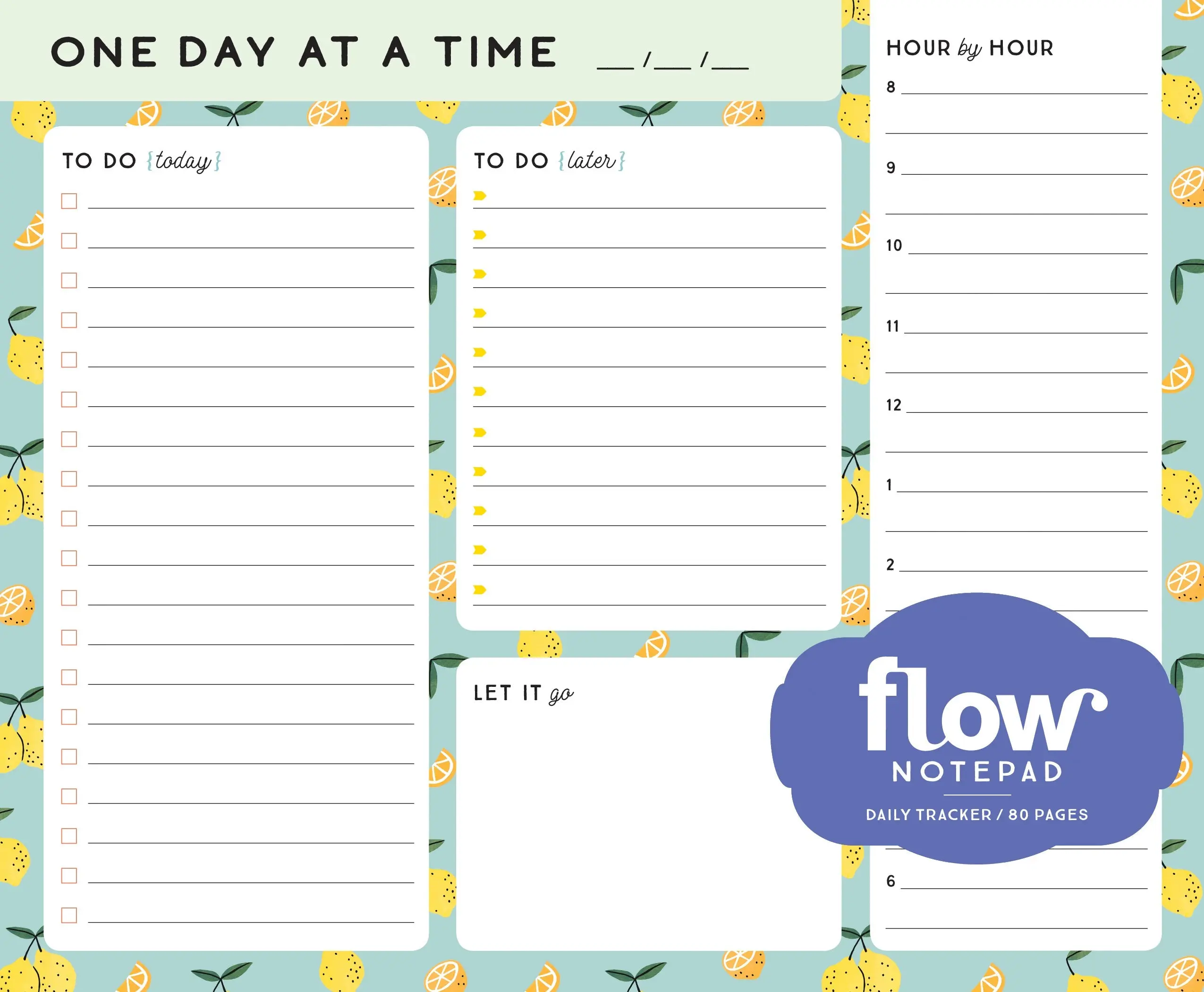 One Day at a Time Daily List Pad by Irene Smit, Astrid van der Hulst, Editors of Flow magazine, Sanny van Loon