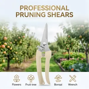 Professional Pruning Scissors Stainless Steel Garden Shears Fruit Branch Lopper Easy to Use