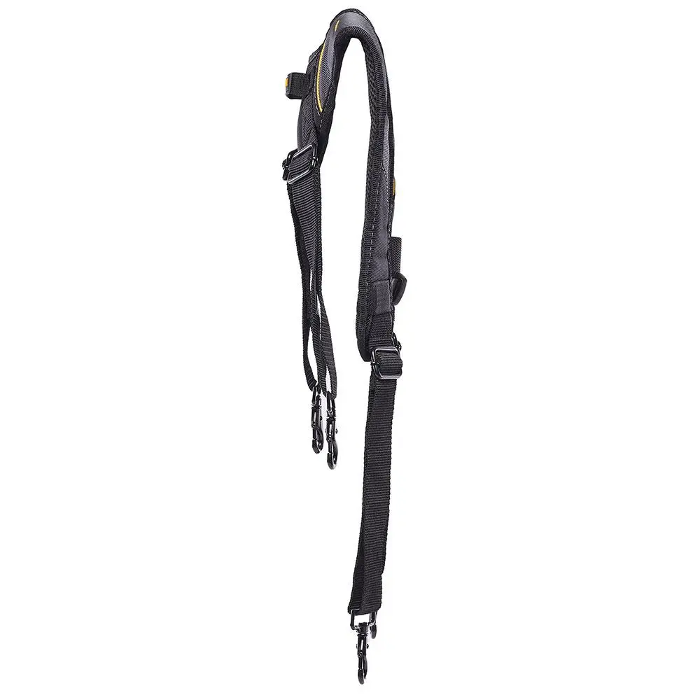 ToughBuilt Adjustable Elastic Comfortable Tool Belt Suspenders, Pro Padded Tool Belt Suspenders, Multifunctional Suspenders for Industrial Construction, Reflective Safety, Construction Gear