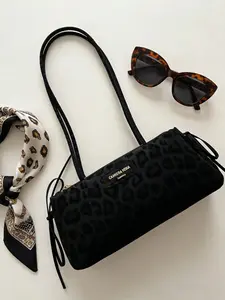 Ladies' All-Season Shoulder Bag, Fashionable Casual Leopard Print Retro Design, Versatile Armpit Bag for Daily Commuting Shopping Dating, Versatile Underarm Bag, Stylish Crossbody Bag, Trendy Handbag