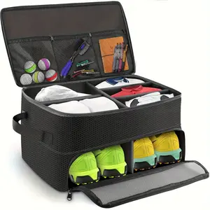 Golf Trunk Organizer, Waterproof & Durable Storage Bag with Multiple Compartments for Shoes, Accessories, and Gear, Perfect for Car or Travel Use