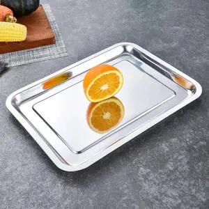 Non-stick Stainless Steel Cookie Tray, 1 Count Baking Pan, Easy to Clean and Dishwasher Safe Baking Tray for Independence Day, Halloween, Weddings, Birthdays, Non Stick Bakeware