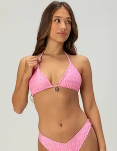 MALIBU SKYYE  Womens Island Oasis Reversible Triangle Bikini Top