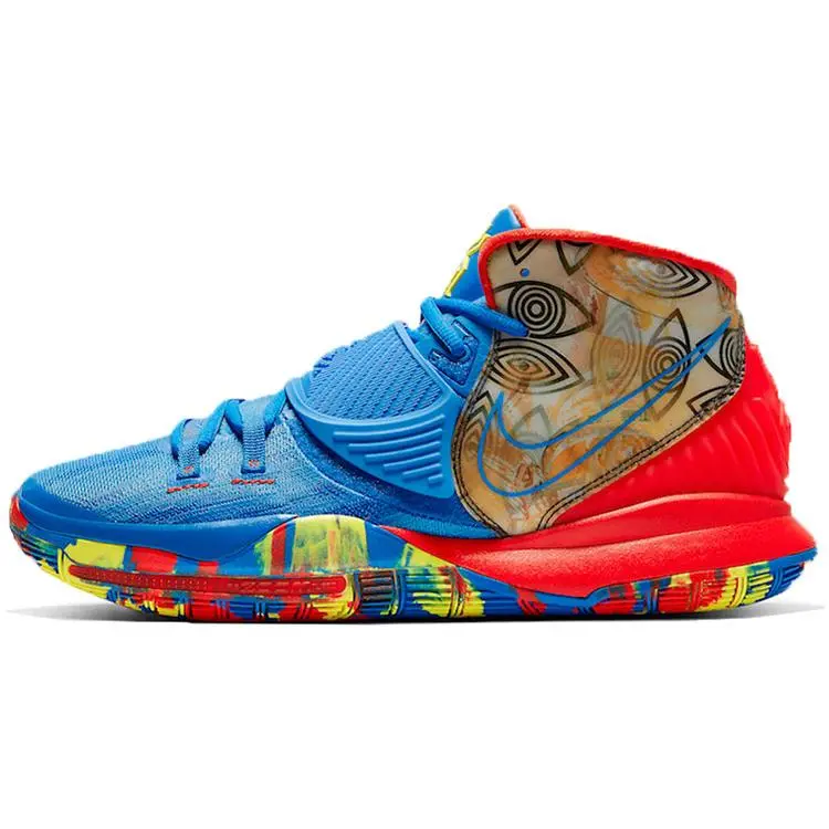 Nike Kyrie 6 Preheat Collection Guangzhou Cushioned Durable Mid Top Basketball Shoes Unisex CQ7634-409