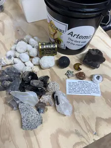 ARTEMIS THE DARK SIDE OF THE MOON ONE GALLON NATURAL CRYSTAL AND SPECIMEN MINING BUCKET