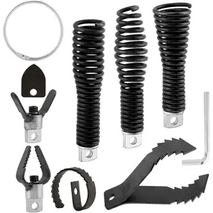 Drain-Snake Drill Attachments, Auger  Kit for Roots  and Stubborn Clogs,  in 50FT-100FT Electric Snakes, Suitable for 5/16-inch to 3/4-inch Drain-Snake (8-)