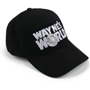 Wayne's Hat Embroidered Trucker Unisex Adult Adjustable Black Baseball Hat Cap
