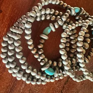 7 pc Faux Navajo Bead Stacker Bracelet