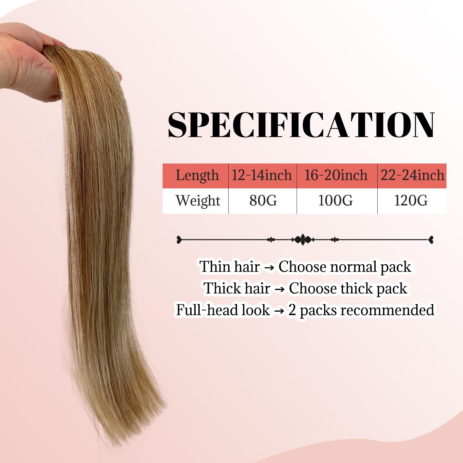 Platinum Blonde Highlight Sew In Extensions 24 Inch Real Human Hair Weft Extensions 120G Double Weft Remy Human Hair Bundles For Women Hand Tied Full Head Straight Hair Weaves