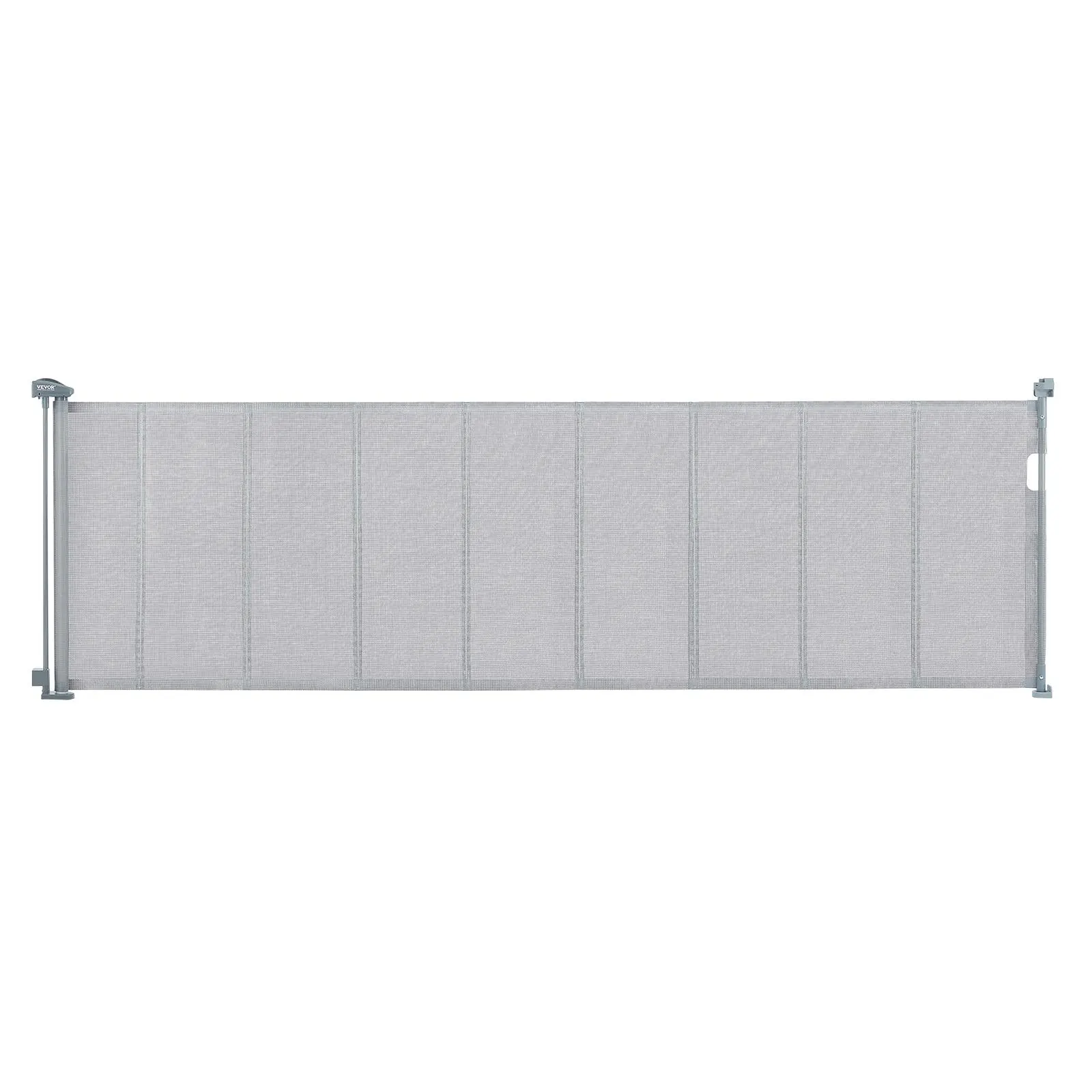 VEVOR Retractable Baby Gate, 34.2" Tall Mesh Baby Gate, Extends up to 116.1" Wide Retractable Gate for Kids or Pets, Retractable Dog Gates for Indoor Stairs, Doorways, Hallways, Playrooms, Gray