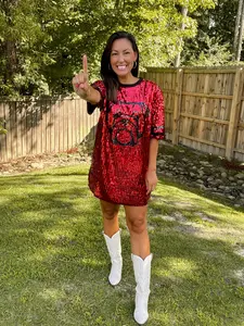 Bulldog Sequin Dress