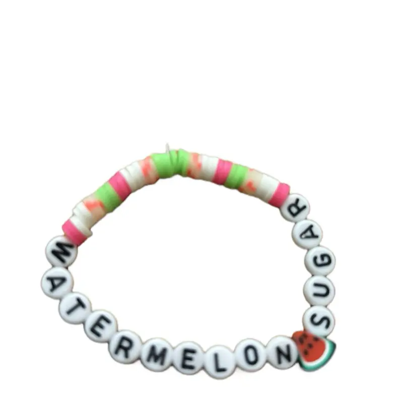 Watermelon Sugar 2.0 - Colorful Beaded Bracelet with Watermelon Charm for Summer Fashion