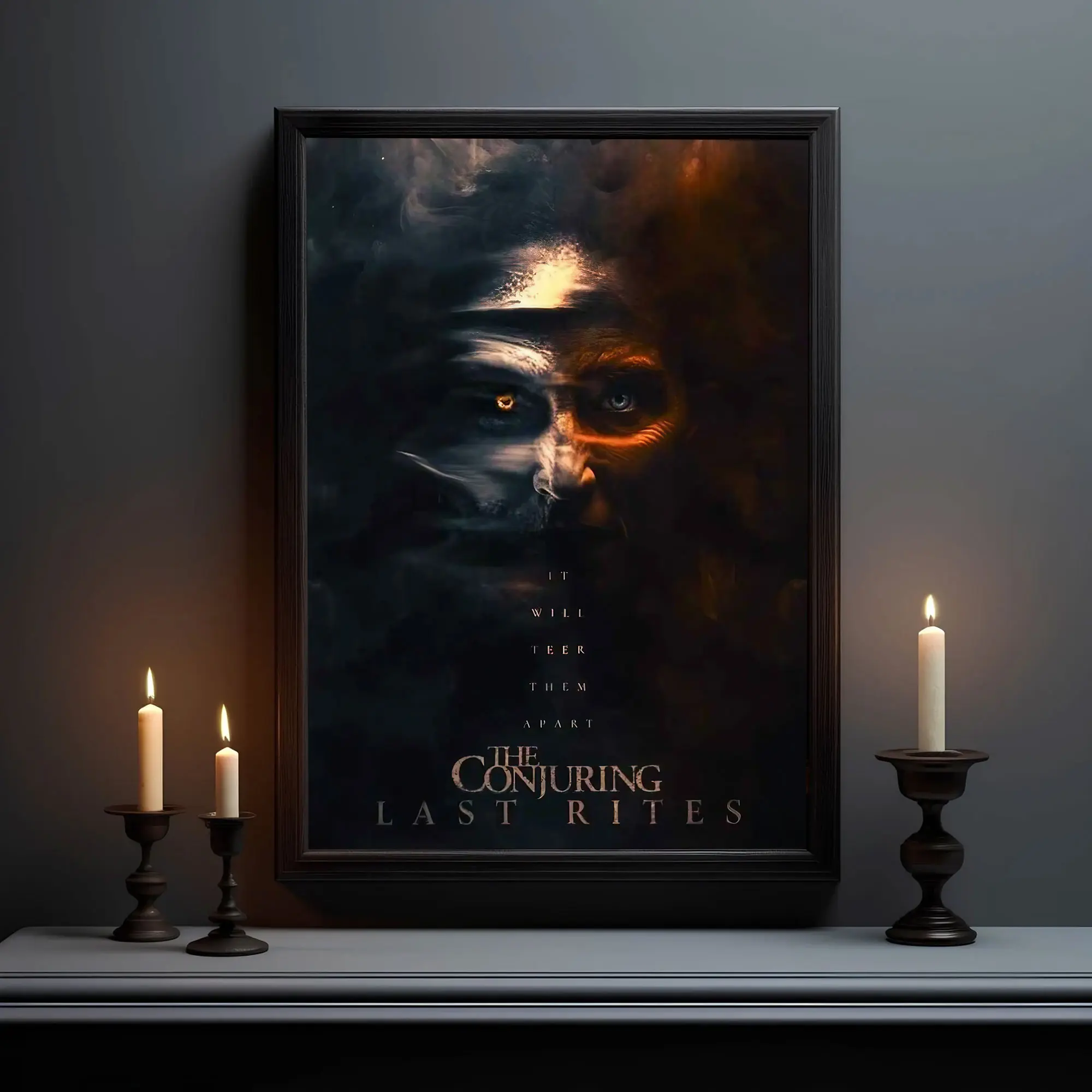 The Last Rites 2025 Movie Poster, The Conjuring Film Posters, Horror Art Print, Haunted House Decor