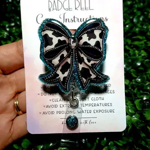 Western Cow Bow Badge Reel