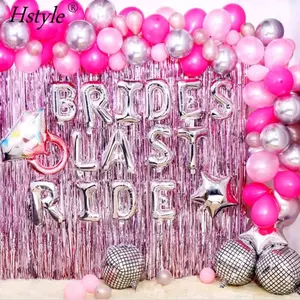 95 Piece Brides Last Ride Bachelorette Complete Decoration Kit - Nash Bash, Bachelorette Party, Balloon Arch, Hen Party, Bachelorette Deco