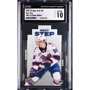 2021-22 Connor Bedard LOW POP 5 Upper Deck CHL Next Step Pre-Rookie CGC 10